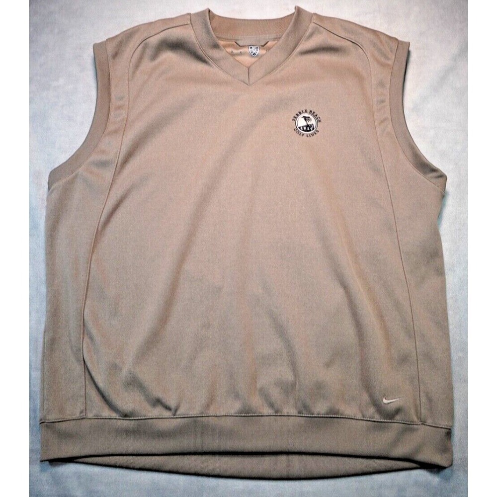 Nike Golf Pebble Beach Golf Links Pullover Vest‎ XL Embroidered Logo